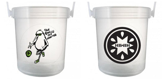 32 oz Plastic Rum Buckets with Custom Sticker