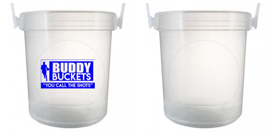 32 oz Plastic Rum Buckets with Custom Sticker