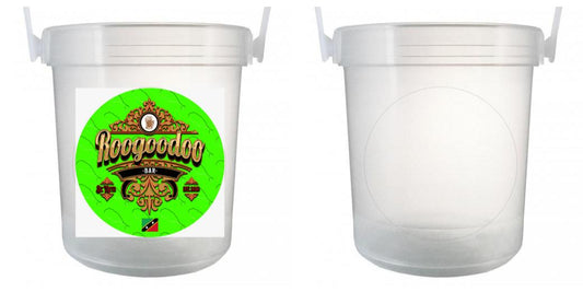 32 oz Plastic Rum Buckets with Custom Sticker