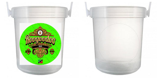 32 oz Plastic Rum Buckets with Custom Sticker