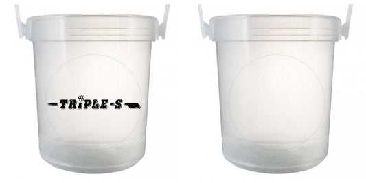 32 oz Plastic Rum Buckets with Custom Sticker