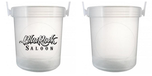 32 oz Plastic Rum Buckets with Custom Sticker