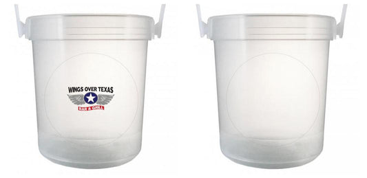 32 oz Plastic Rum Buckets with Custom Sticker