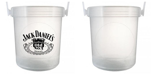 32 oz Plastic Rum Buckets with Custom Sticker