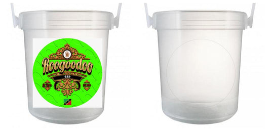 32 oz Plastic Rum Buckets with Custom Sticker